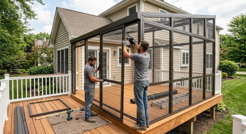 Enclosed Deck Installation in Cincinnati, OH