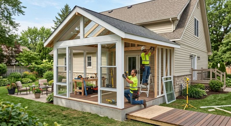 Enclosed Porch Construction in Asheville, NC