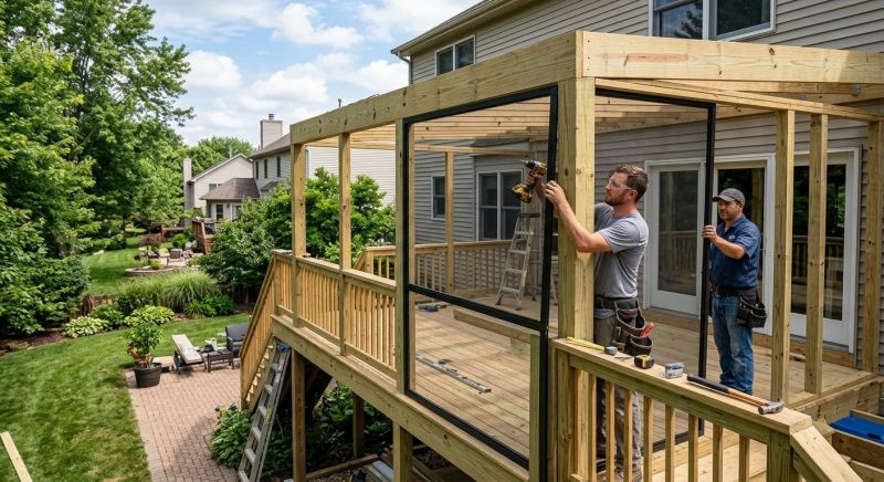 Lanai Enclosure Installation in Knoxville, TN
