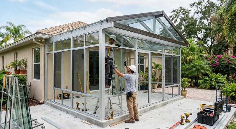 Sunroom Addition Construction in Dallas, TX